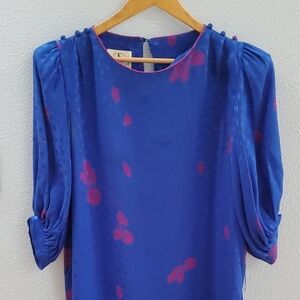 Flora Kung Vintage Silk Shift Dress